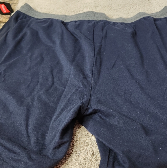 Hanes Premium Men's Pajama Shorts 1pk - Black With Grey Trim - 4XL - Picture 11 of 11
